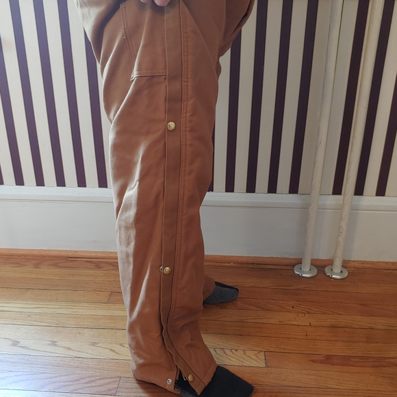 🚫SOLD🚫 NWT Carhartt Men's Duck Coveralls Brown - Picture 9 of 16